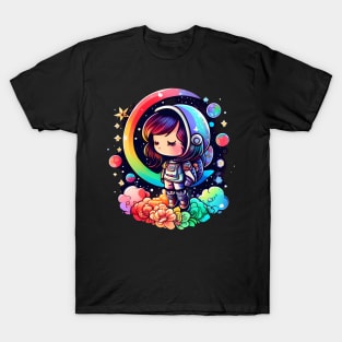 Space Dreamer - Chibi Girl T-Shirt